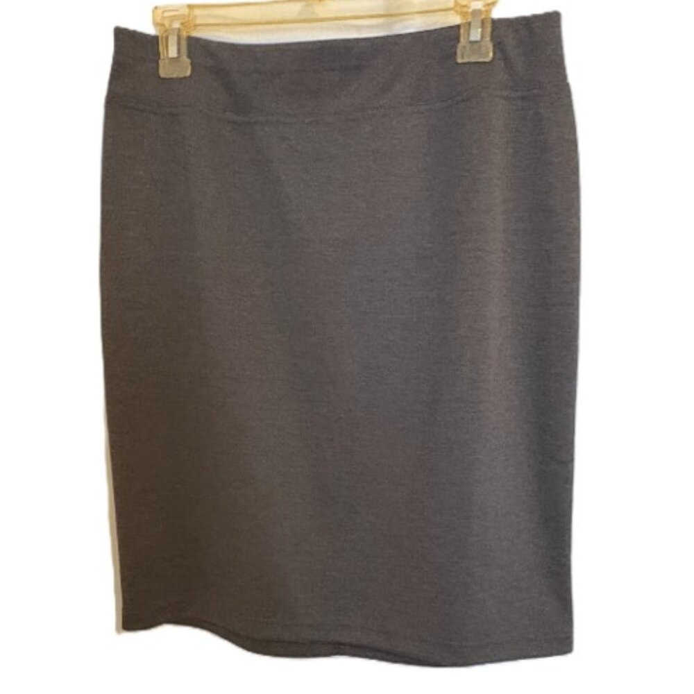 Macy's Style & Co Gray Comfort Waist 22" Ponte Skirt Sz Medium